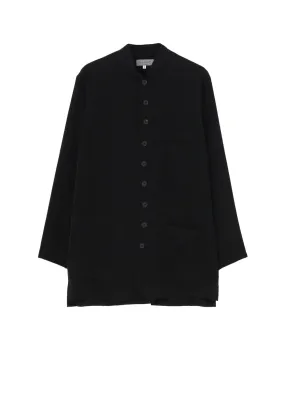 High-End Fabric TA TUXEDO STAND COLLAR SHIRT JACKET