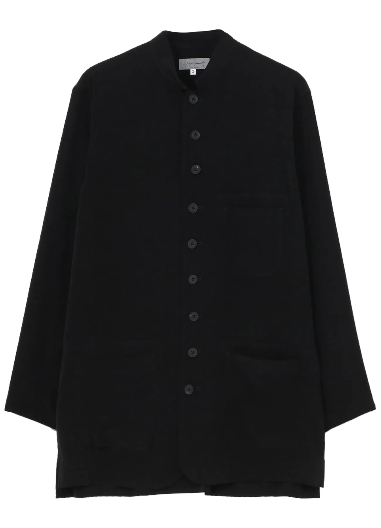 Tagless Design Non Iron Fabric TA TUXEDO STAND COLLAR SHIRT JACKET