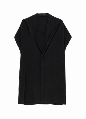 TA/PE CREPE DE CHINE DRAPED NECK DRESS Street Elegance