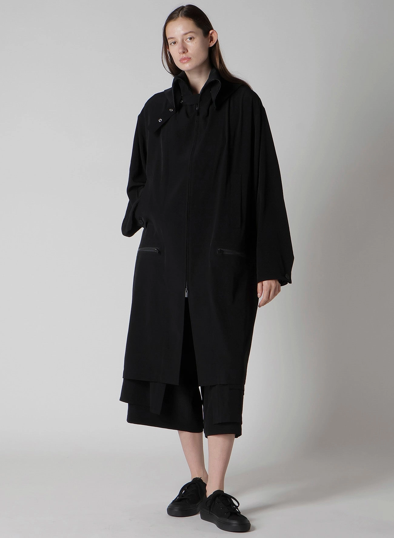 TA/PE CREPE DE CHINE F BUTTON WRAP PANTS Chic Design Wear Yoga Ready