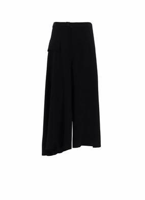 TA/PE CREPE DE CHINE FLARE PANTS Cozy Lining No Fuss Fit
