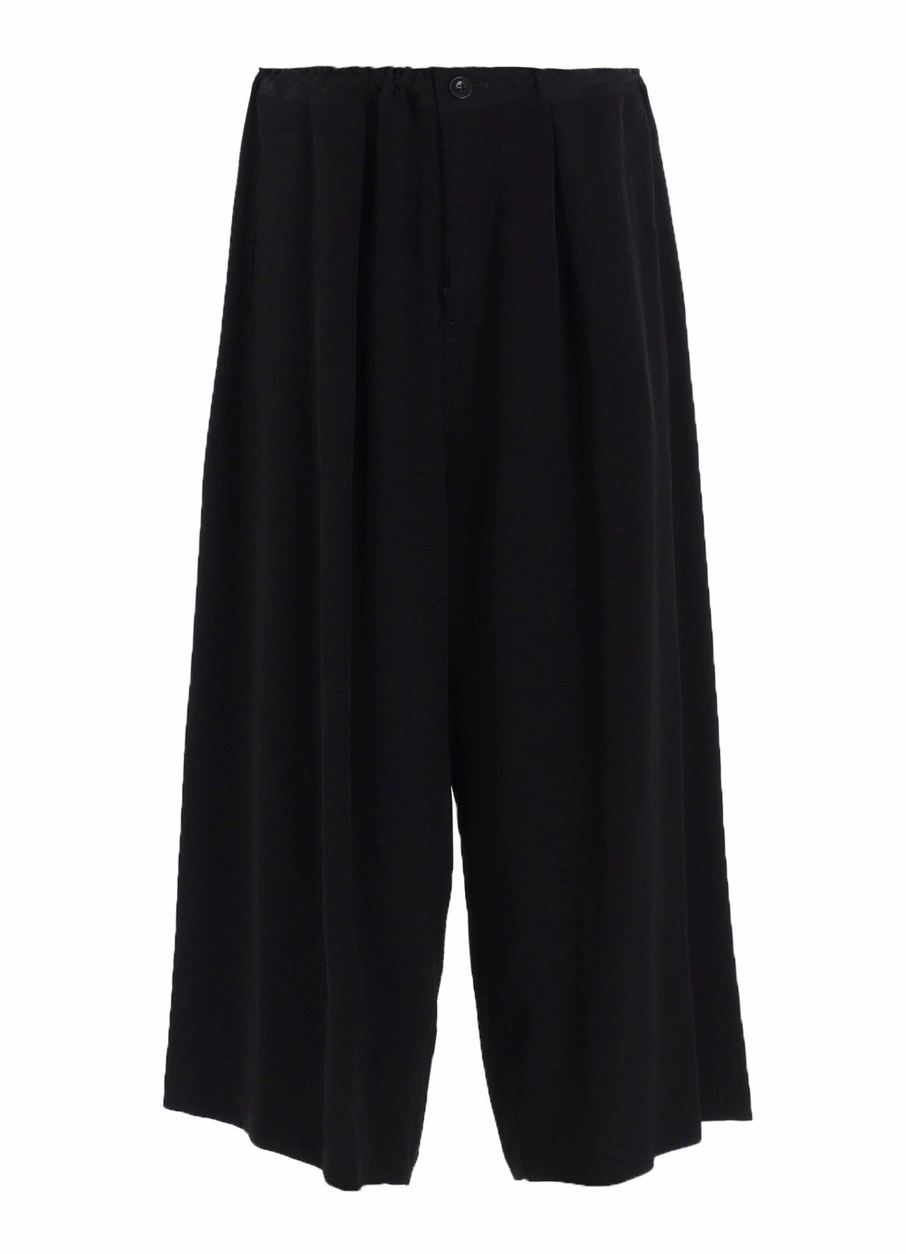 TA/PE CREPE DE CHINE FRONT TUCK WIDE PANTS Minimal Waistband Comfortable Fashion