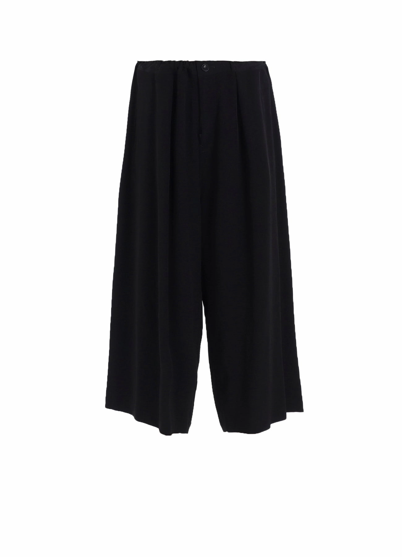 Transitional Style Sporty Function TA/PE CREPE DE CHINE FRONT TUCK WIDE PANTS