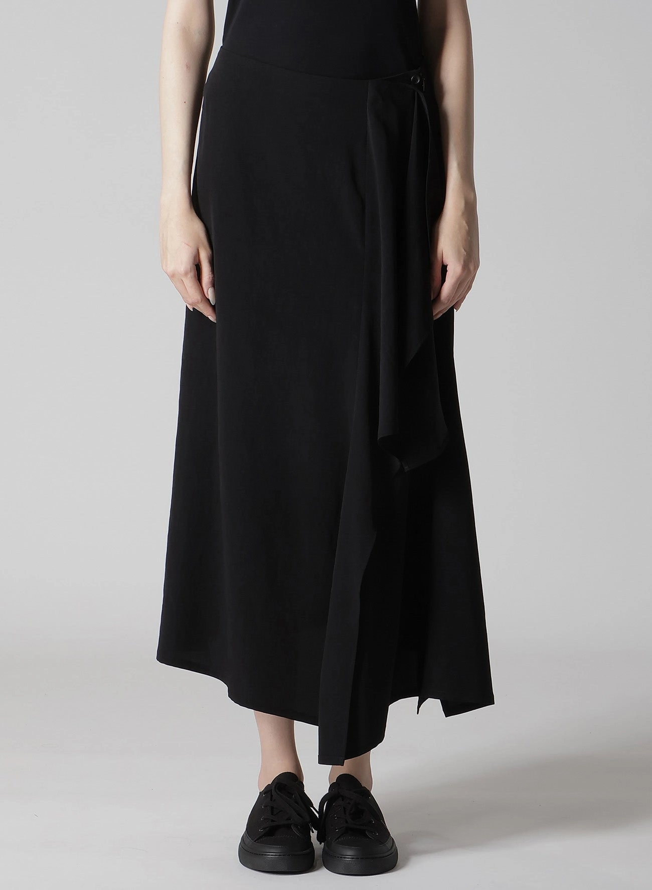 TA/PE CREPE DE CHINE L DRAPED SKIRT Urban Ready