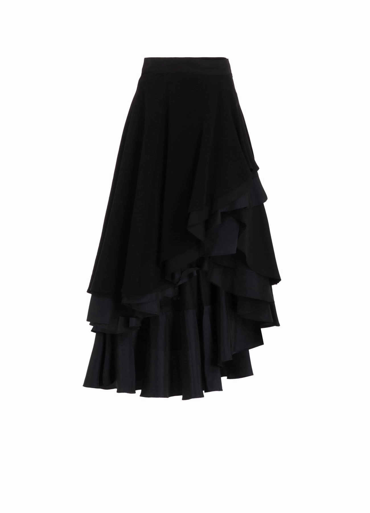 Luxurious Texture Everyday Style TA/PE CREPE DE CHINE ROUNDED LONG SKIRT