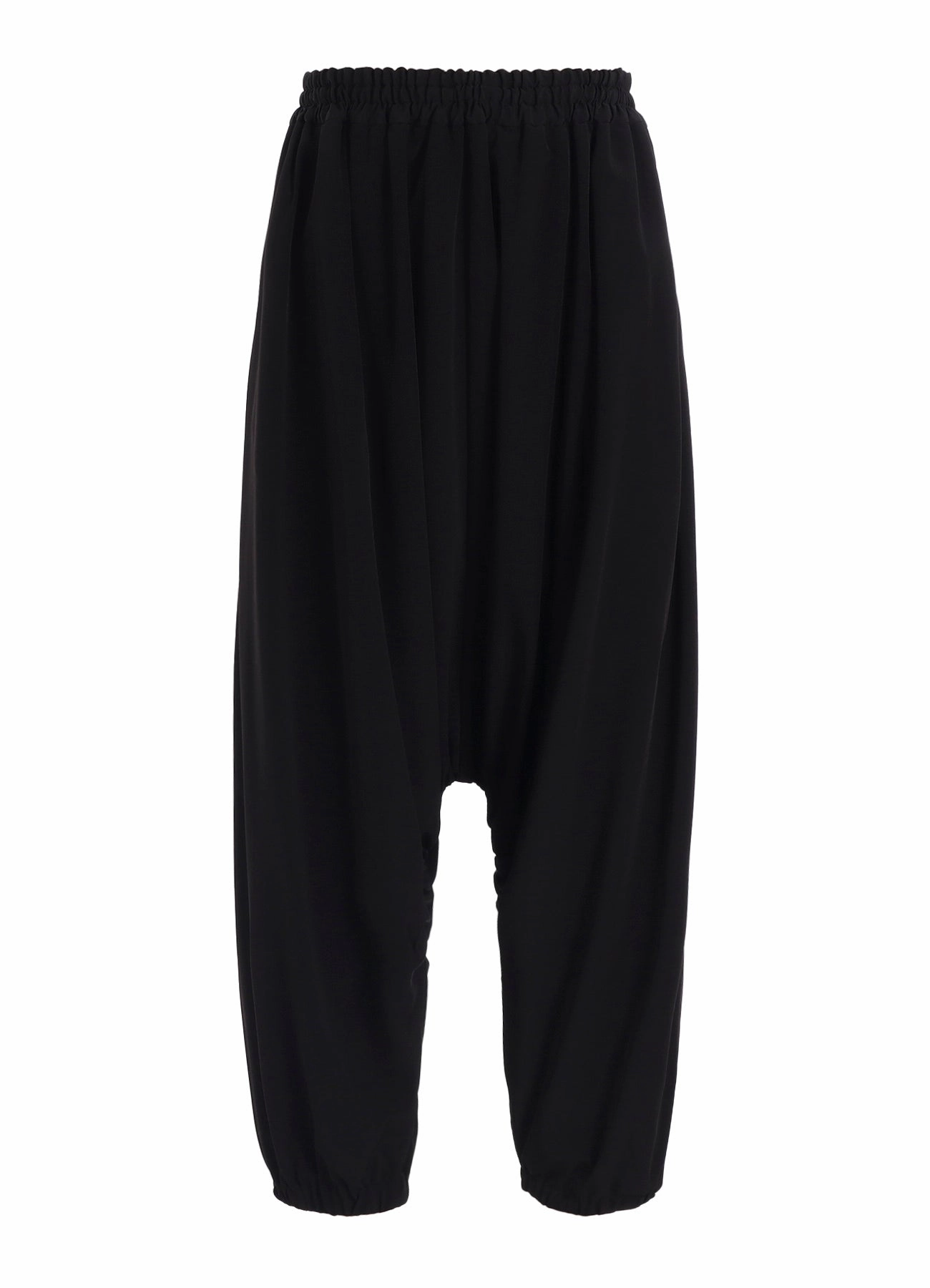 Raw edge Flat Seams TA/PE SUPER VIYON TUSSER SAROUEL GATHERED PANTS