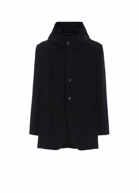 flight travel TA TUXEDO 3-BUTTON JACKET WITH HOOD