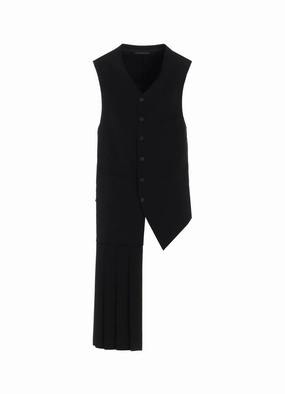 modular corporate users TA TUXEDO PLEATED VEST