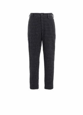 SMALL HOUNDSTOOTH BASIC SLIM PANTS A Ventilated Panels