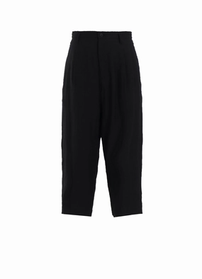 RAMIE TWILL CROPPED PANTS Thermal Regulating Fabric