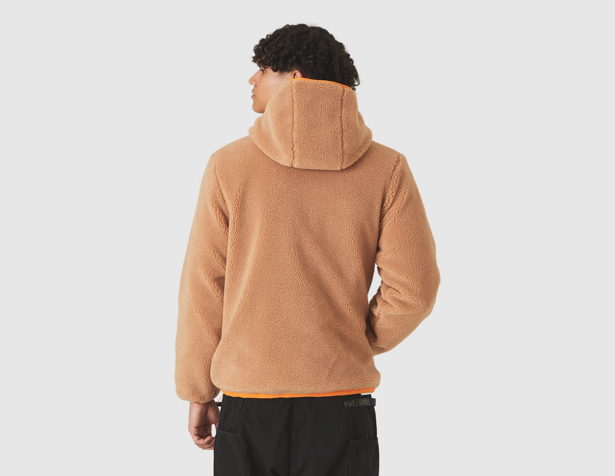 Taikan Reversible Puff Jacket / Tan / Orange Adjustable Hem Cords