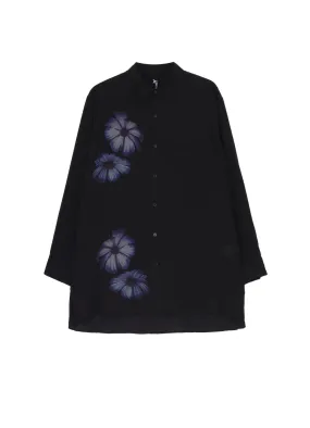 Rooftop Bar Solid Hue FLORAL PRINT LONG SLEEVED SHIRT
