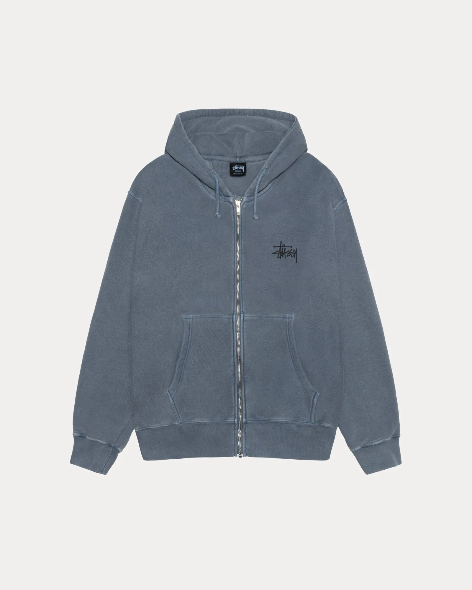 BASIC STUSSY PIG DYED ZIP HOOD Wool