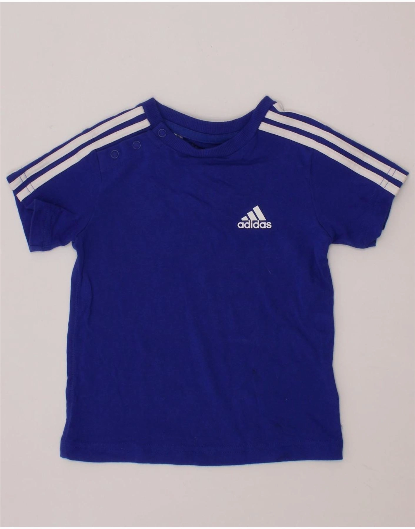 ADIDAS Baby Boys Graphic T-Shirt Top 12-18 Months Blue Cotton Trendsetting