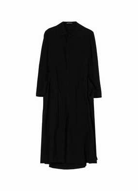 Artistic Flair Flowing Lines Cu/Ry HIGH TWISTED GABARDINE LACE UP&CUT OUT SHIRT DRESS