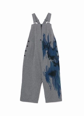 MINI HERRINGBONE BUTTERFLY PRINT SALOPETTES Fresh Outfit Tonal-Panel