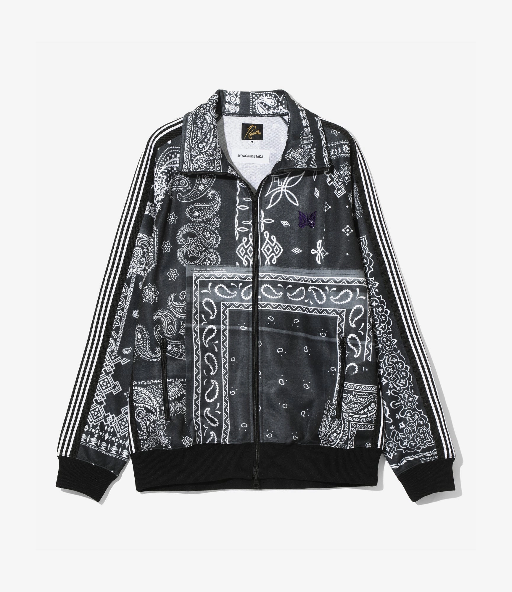 Adventure Comfort Track Jacket ?C Black Bandana Print