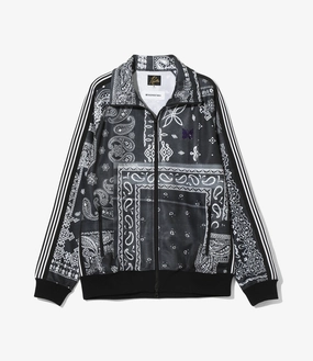 Adventure Comfort Track Jacket ?C Black Bandana Print