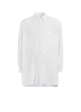 Modern Appeal Compact Packing TA/PE CREPE DE CHINE DOUBLE COLLAR BIG SHIRT