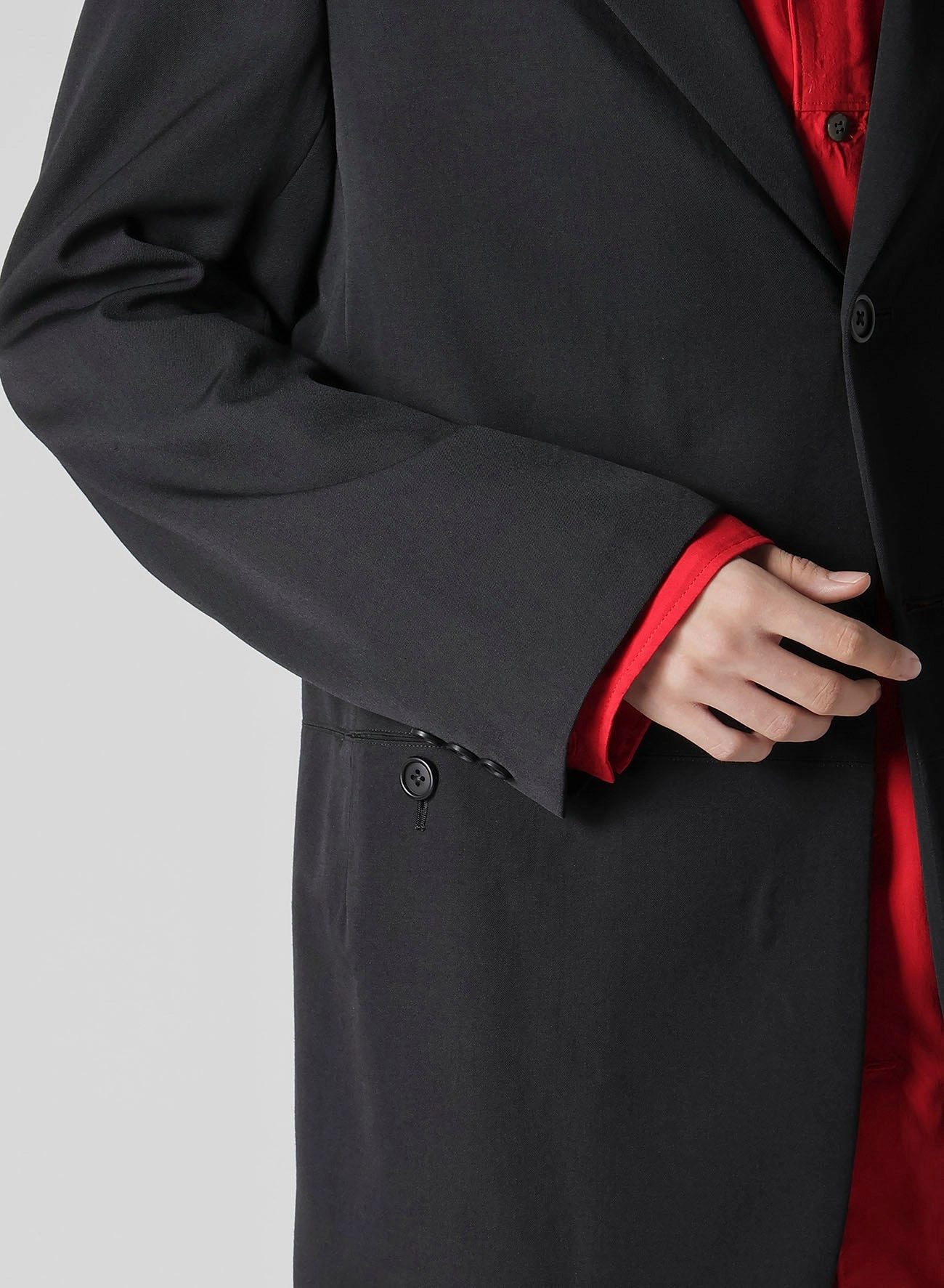 Softshell Fabric Technology WOOL GABARDINE PARALLEL PANELED JACKET