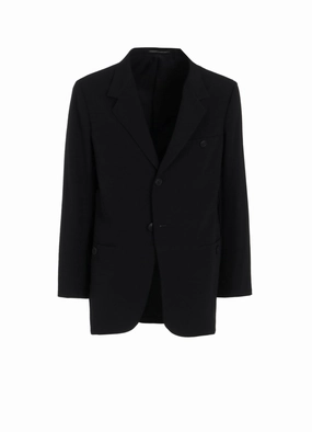 Low Profile Fasteners WOOL GABARDINE PARALLEL PANELED JACKET