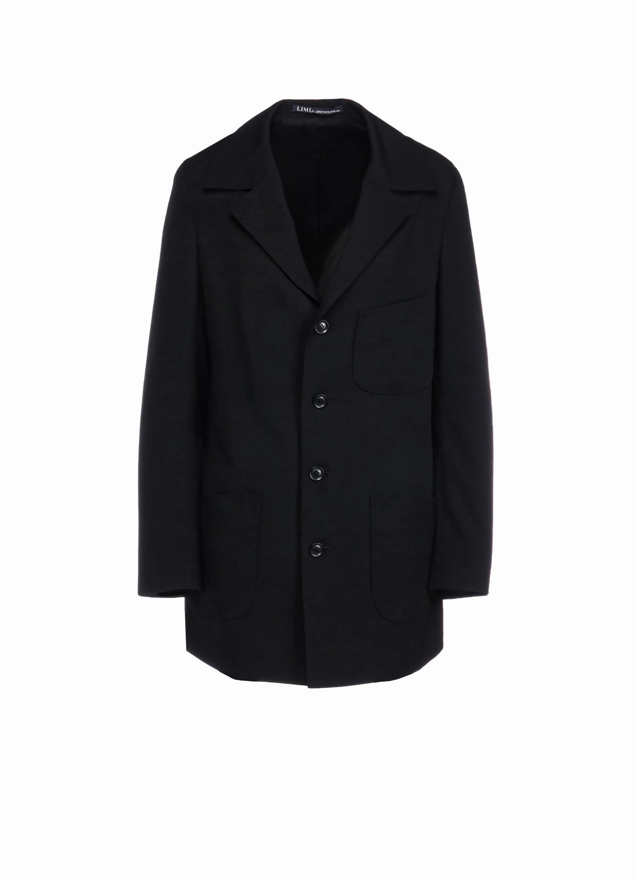WOOL GABARDINE POCKET DETAIL JACKET waist length