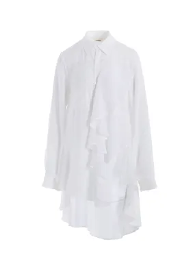 SOFT LAWN FRILL BLOUSE High-Quality Craftsmanship