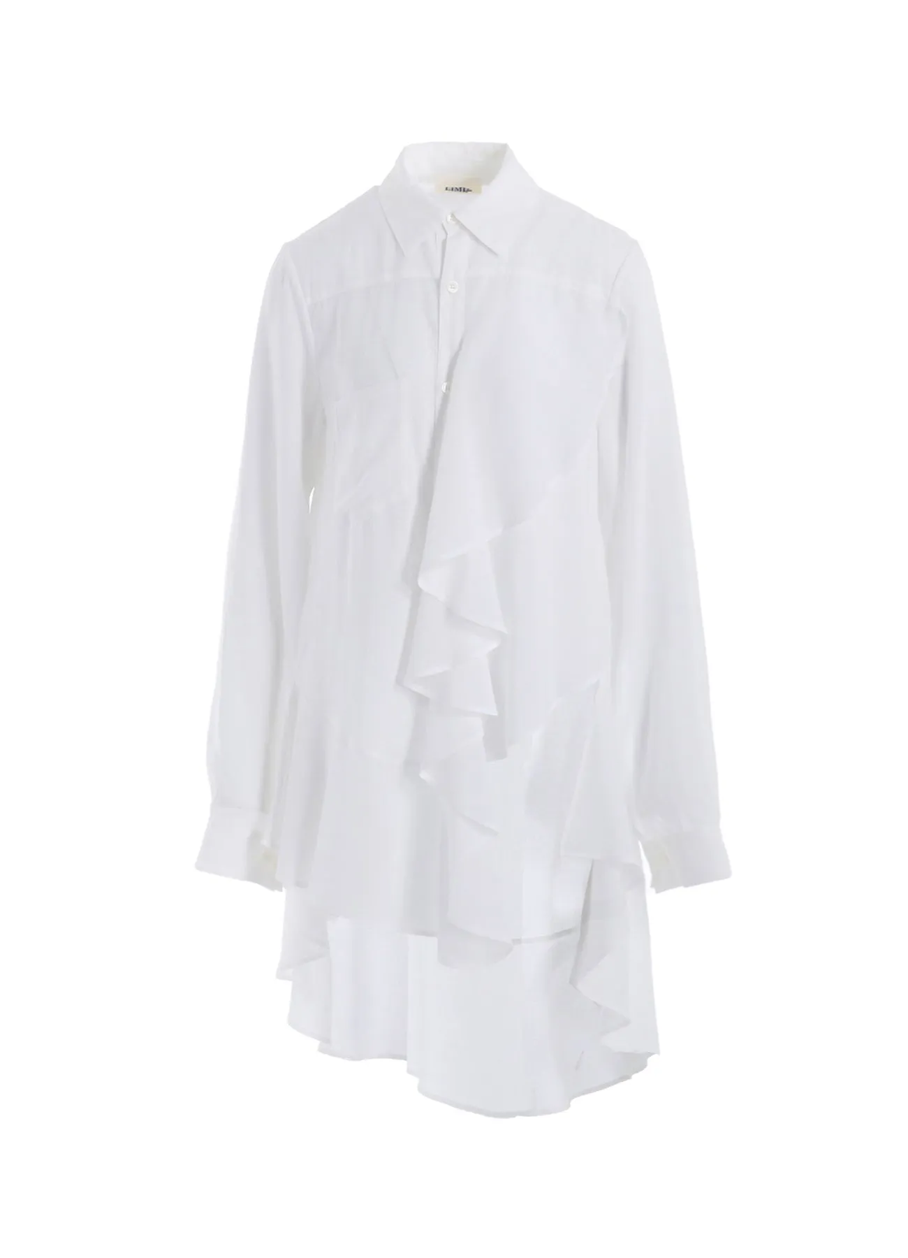 SOFT LAWN FRILL BLOUSE High-Quality Craftsmanship