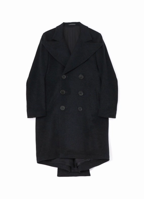 AntiStaticCoating W/CA BEAVER BIG LAPEL DOUBLE COAT