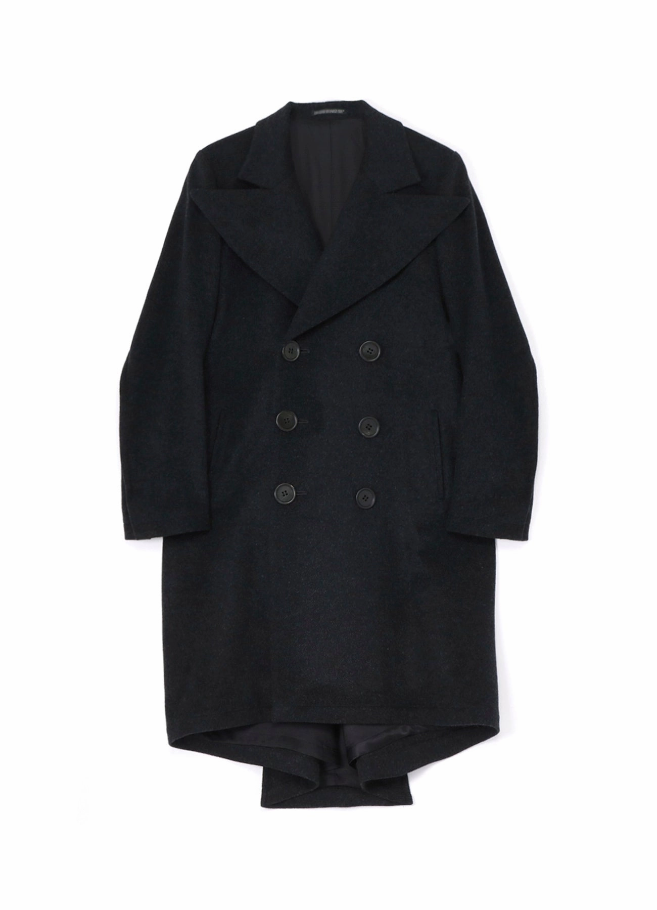 AntiStaticCoating W/CA BEAVER BIG LAPEL DOUBLE COAT