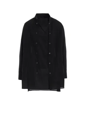 Conference Appropriate Night Out COTTON LAWN RIGHT FRONT DOUBLED SHIRT