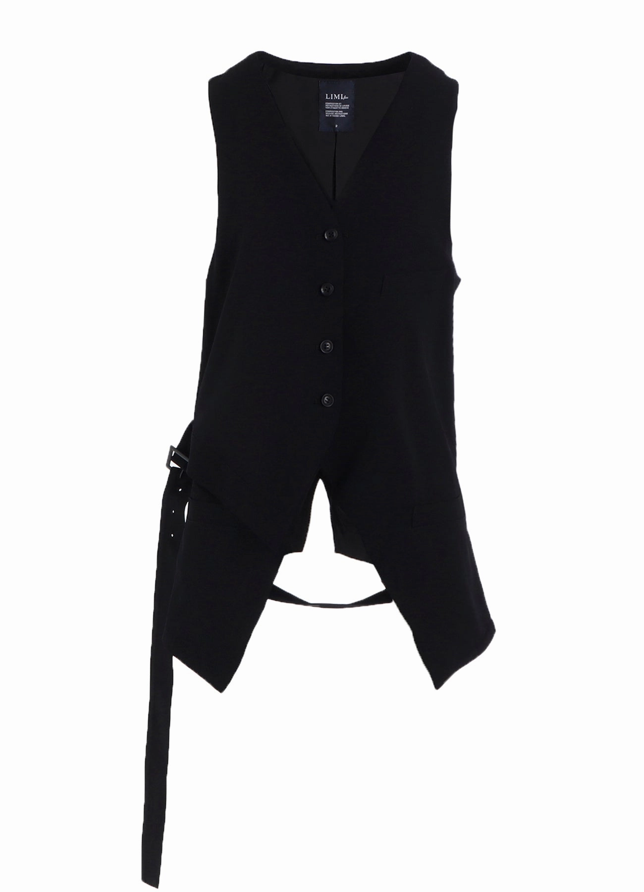 technicians WOOL GABARDINE LAYERED VEST