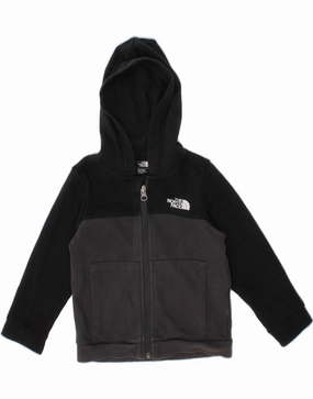 THE NORTH FACE Baby Boys Zip Hoodie Sweater 18-24 Months Black Colourblock Non Irritating