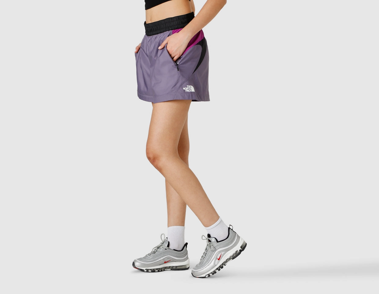 Recycled Polyester The North Face Women's TNF X Shorts Lunar Slate / Purple Cactus Flower