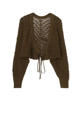 OPENWORK DESIGN BOLERO WITH STRING Essential Wear Everyday Comfort