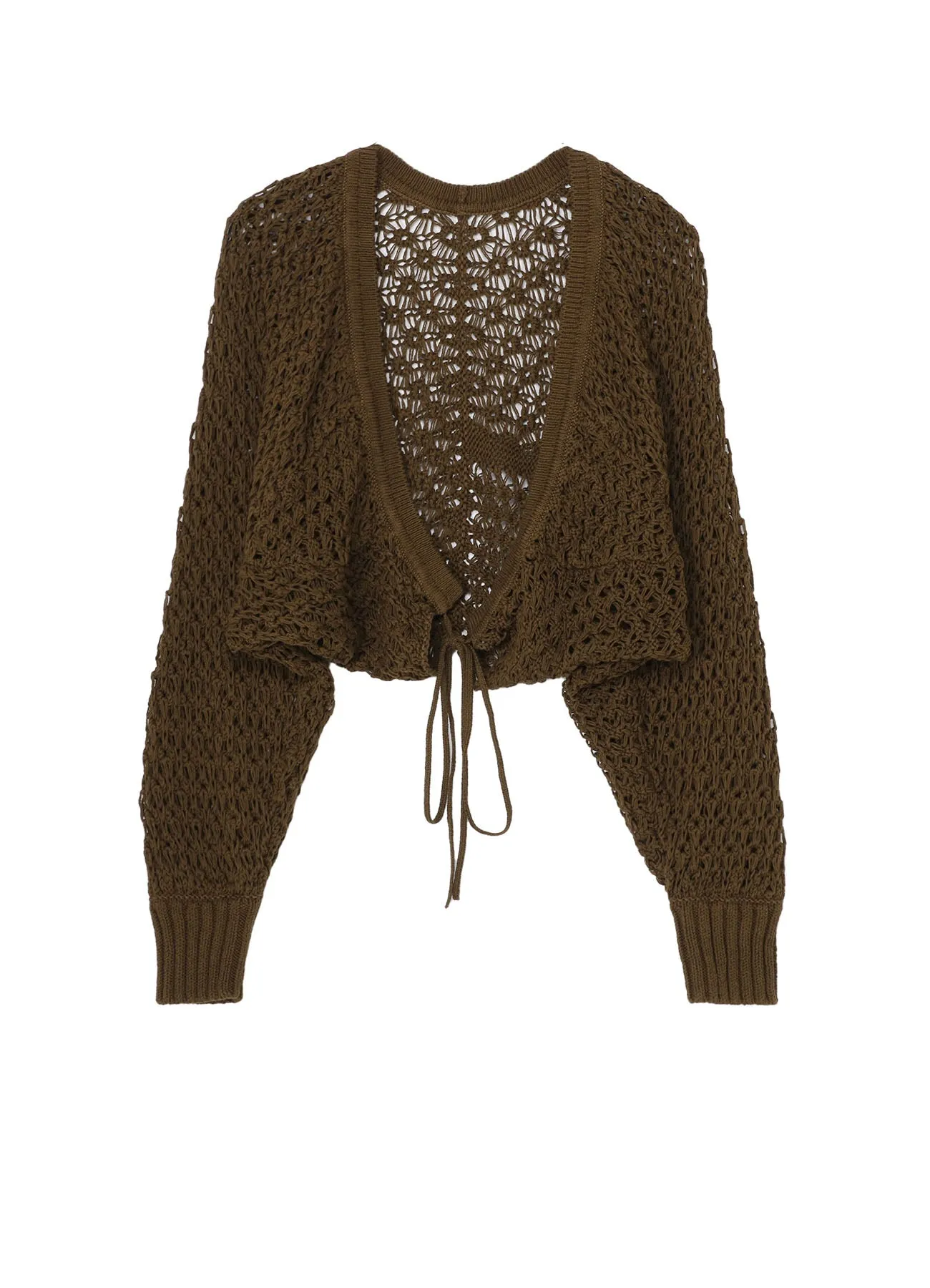 OPENWORK DESIGN BOLERO WITH STRING Essential Wear Everyday Comfort