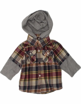 TOMMY HILFIGER Baby Boys Shirt 3-6 Months Multicoloured Check Cotton Non Irritating Seams Fashion staples