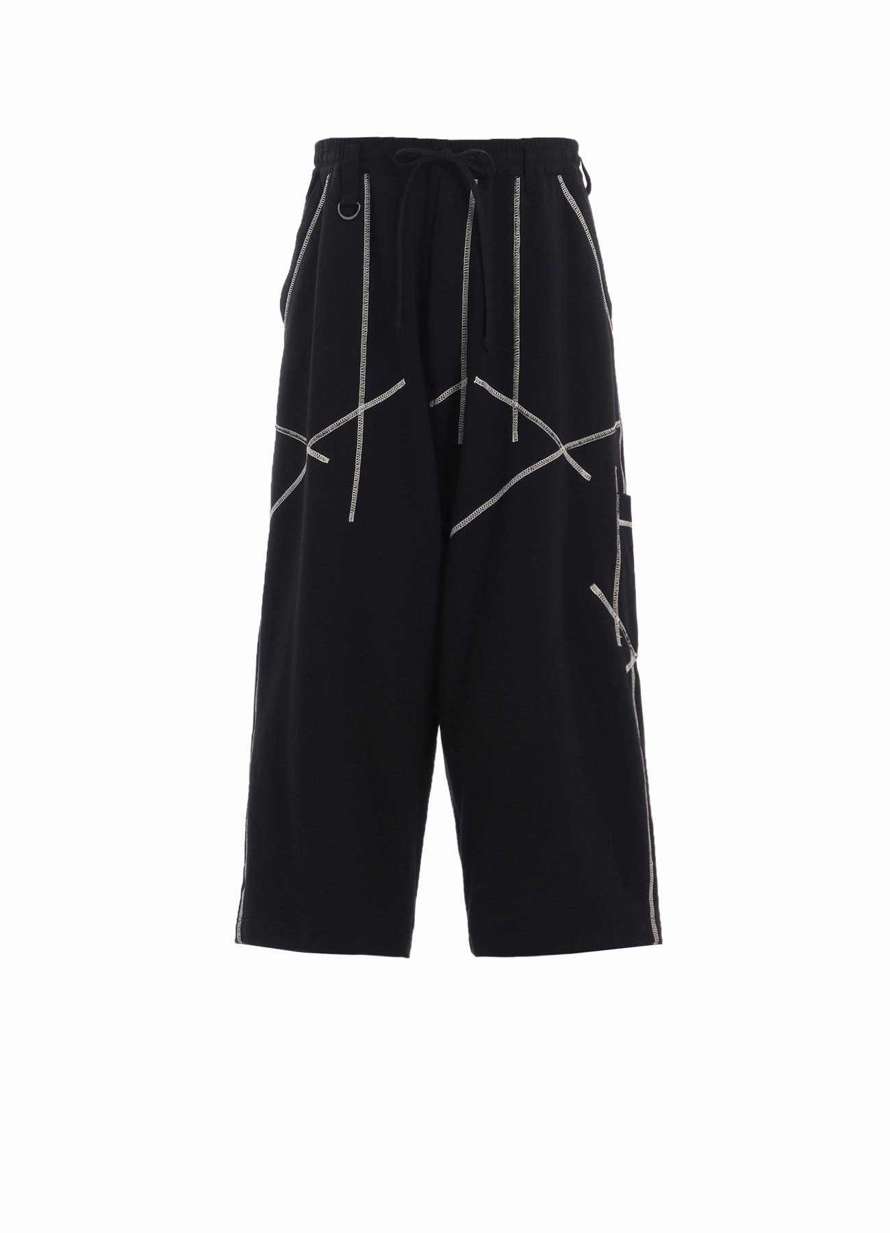 Effortless Layer FRENCH TERRY RANDOM STITCH WIDE PANTS