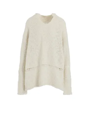 THICK SLUB JERSEY CURLED COLLAR PULLOVER Cool Layering