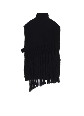 Street Ease THICK SLUB JERSEY FRINGE VEST