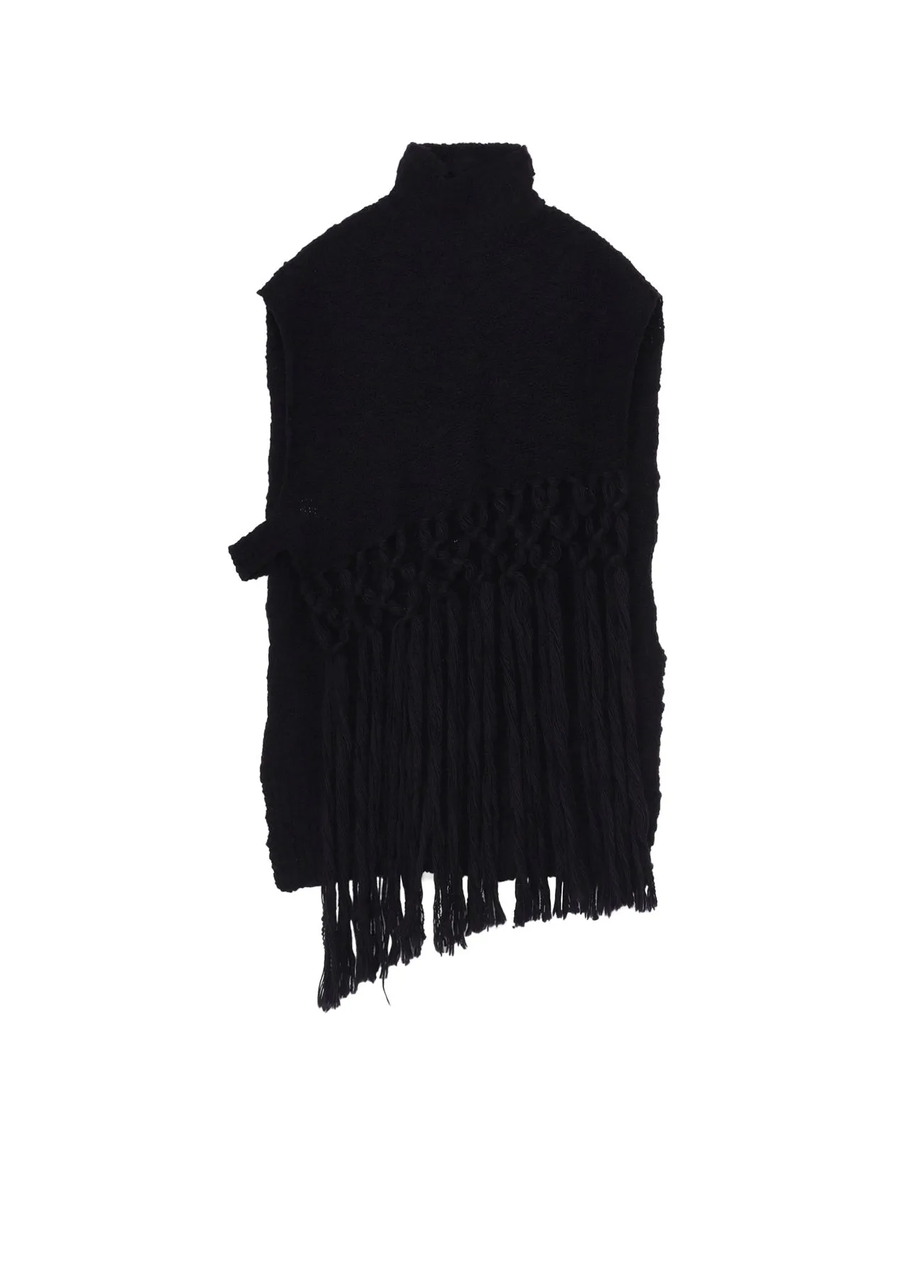 Street Ease THICK SLUB JERSEY FRINGE VEST