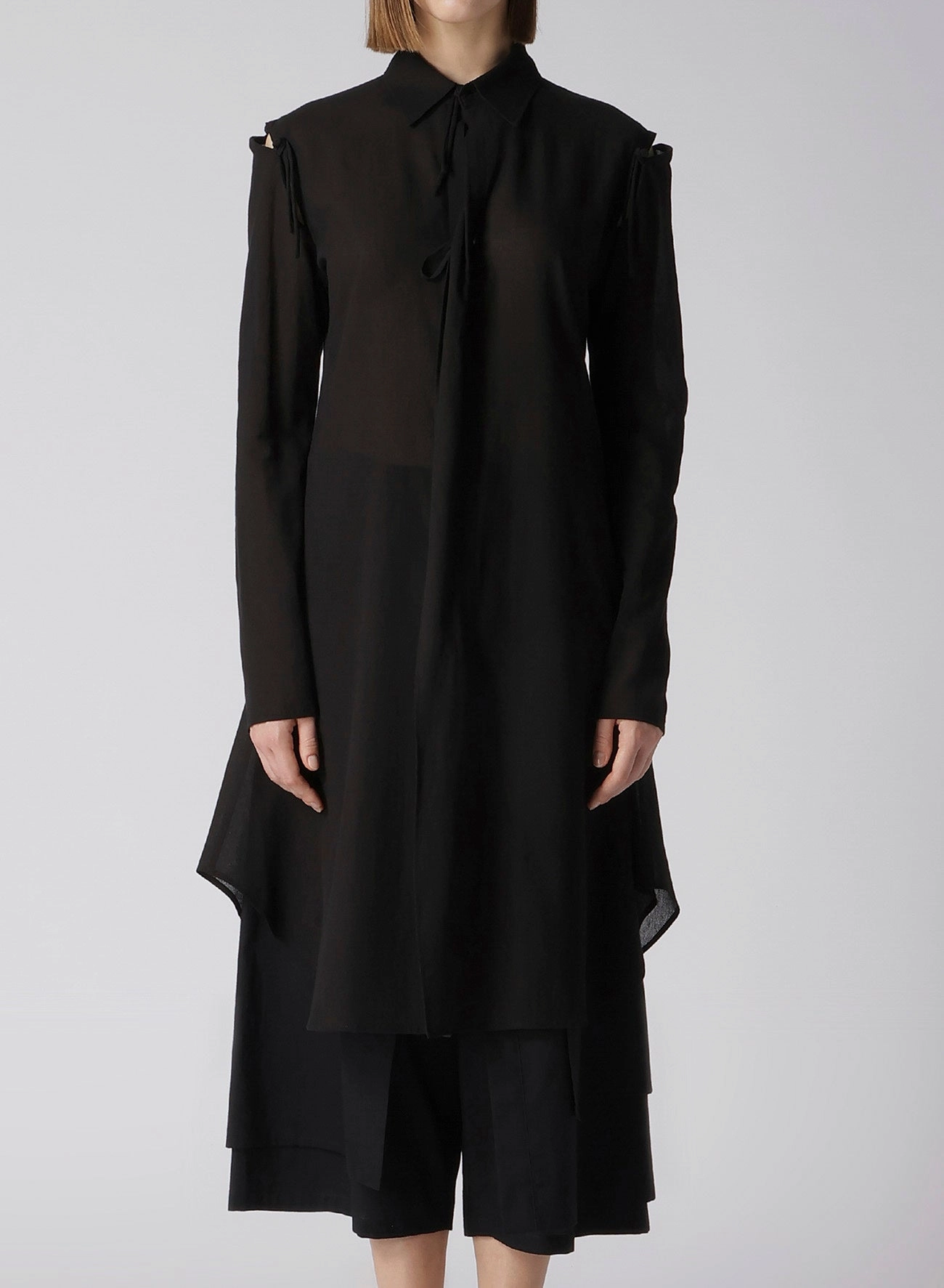 COTTON CHIFFON DECONSTRUCTED RIBBON DRESS Event Glow