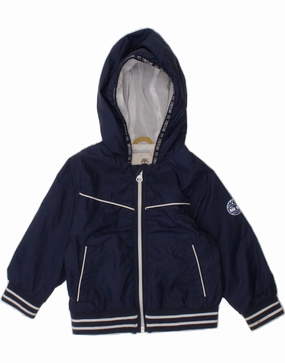 men's fashion TIMBERLAND Baby Boys Hooded Tracksuit Top Jacket 18-24 Months Navy Blue