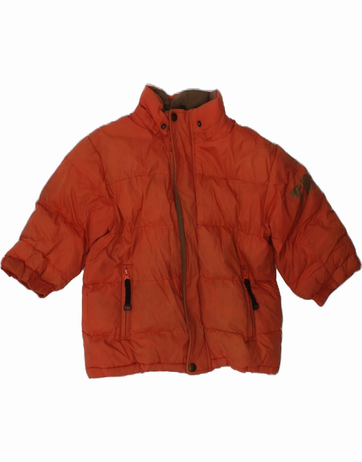 License HighNeck TIMBERLAND Baby Boys Padded Jacket 18-24 Months Orange Polyester