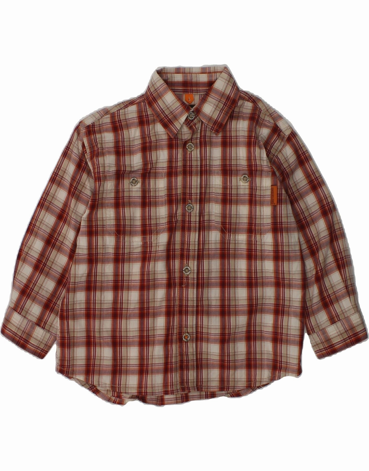 Cooling Core Technology TIMBERLAND Baby Boys Shirt 18-24 Months Red Check Cotton