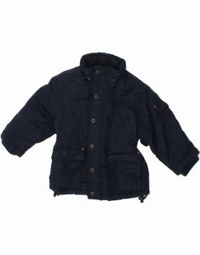 Urban Protection Quilted Stitching TIMBERLAND Baby Boys Windbreaker Jacket 12-18 Months Navy Blue Nylon