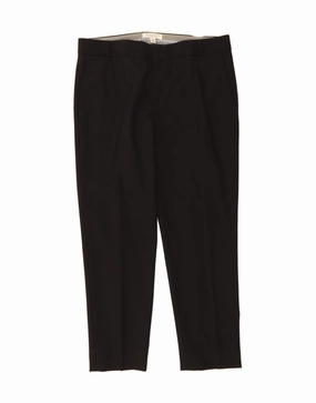 BANANA REPUBLIC Womens Suit Trousers US 12 Large W30 L28 Black Sharp and Stylish Fit For Work