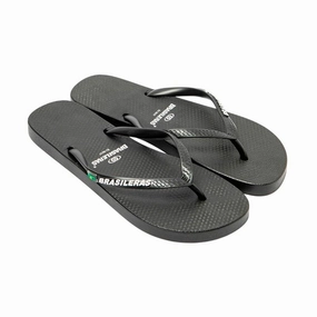 Beach Ready Sandals Women's Flip Flops Brasileras Classic Pro Black