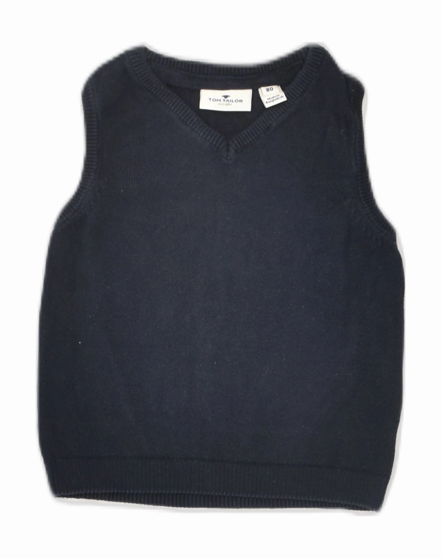 FourWay Stretch Design Home Outfit TOM TAILOR Baby Boys Vest Tank Top 9-12 Months Black Cotton