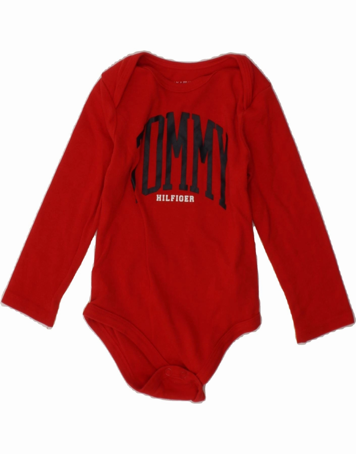 Simple Vivid Cozy Relax TOMMY HILFIGER Baby Boys Graphic Long Sleeve Bodysuit 12-18 Months Red